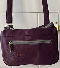 Muitos bolsos Travelon flor roxa leve tiracolo ajustável alça, usado comprar usado  Enviando para Brazil