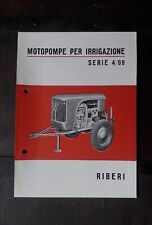 MOTOPOMPA PER IRRIGAZIONE AGRICOLA RIBERI SERIE 4/99 brochure originale 16x22 na sprzedaż  Wysyłka do Poland