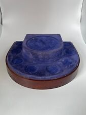 Wooden blue velvet for sale  Shipping to Ireland