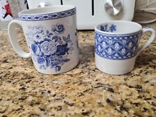 Used, The Spode Blue Room Collection Mugs: Blue Rose And Geranium for sale  TORQUAY