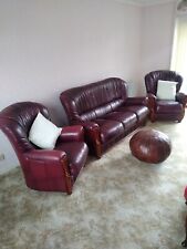 Leather small burgundy for sale  BOREHAMWOOD