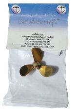 New Caldercraft Model Boat Brass Propeller 3 Blade M4 50mm  for sale  Shipping to South Africa