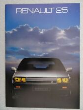 Renault brochure 1985 for sale  BOURNEMOUTH