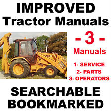 CASE 580D 580SD Super D TLB Tractor Factory SERVICE, OWNERS, PARTS -3- MANUALS for sale  Shipping to South Africa