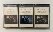 Jascha Heifetz Cassette Tape x 3 Beethoven Complete Violin Sonatas 1-10 for sale  Shipping to South Africa