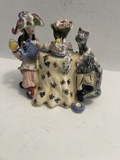 Antigo Blue Sky Clayworks Teaparty com Cat Garden Party Cat Lady Figura 4x4” Goldminc comprar usado  Enviando para Brazil