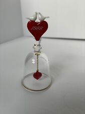 Vintage 1988 Avon Love Bird Heart Walentynki Rocznica Kryształowy dzwonek Kolekcja na sprzedaż  Wysyłka do Poland
