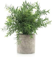 Usado, Mini plantas artificiais falsas de plástico verde alecrim folhas de bambu em vaso comprar usado  Enviando para Brazil