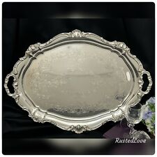Used, Gorham Silver Plated Tray Strasbourg Tea & Coffee Service Butlers Silver Tray for sale  Shipping to South Africa