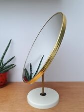 Large Vintage 70s Schreiber Round Tilting Dressing Table Mirror Freestanding  for sale  Shipping to South Africa