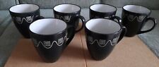 Stoneware mugs black for sale  BRIERLEY HILL