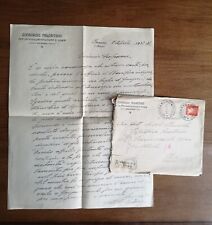 Antica lettera consorzio usato  Acireale