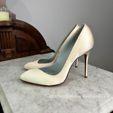 Christian Louboutin Corneille 100 Off White Satin Pumps size 36, used for sale  Shipping to South Africa