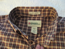Gander Mountain Button Up Shirt Men's Long Sleeve Size M Brown & Tan Plaid for sale  Shipping to South Africa