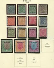 Burma stamps 1937 for sale  TOTNES