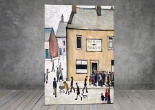 L. S. Lowry The Elite Fish and Chip Shop CANVAS PAINTING ART PRINT POSTER 1871X, used for sale  Shipping to South Africa