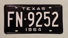 1964 texas license plates for sale  Clinton Township