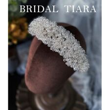 Faixa de cabelo de cristal argola de noiva tiaras coroa casamento cabelo joias, usado comprar usado  Enviando para Brazil