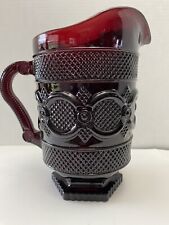 water red ruby pitcher glass for sale  Summersville