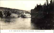Cartão postal foto real navio a vapor SS Casca cinco dedos rio Yukon, usado comprar usado  Enviando para Brazil