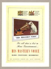 Hmv masters voice for sale  STAFFORD