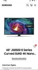 Samsung UE48JS8500 Tv Curva 4k 48" SOPORTE DE PARED OSCILANTE INCLUIDO! segunda mano  Embacar hacia Mexico