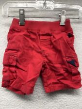 Ferrari Cargo Shorts Baby Toddler Boys 6-9M Month Red Pockets Pull On for sale  Shipping to South Africa