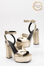 RRP€735 GIUSEPPE ZANOTTI Leather Sandals US6 UK3 EU36 Ankle Strap Made in Italy for sale  Shipping to South Africa