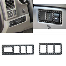 Usado, 2 peças acabamento de tampa de botão painel lateral de fibra de carbono para Toyota Tundra 2007-2013 comprar usado  Enviando para Brazil