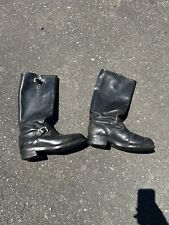 Vintage Chippewa Engineer Boots 10D Black Motorcycle Biker USA. Tall Reinforced for sale  Shipping to South Africa