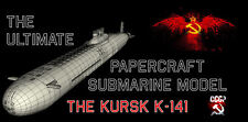 THE ULTIMATE PAPERCRAFT SUBMARINE MODEL THE KURSK K-141 NUCLEAR SUBMARINE, used for sale  Shipping to South Africa