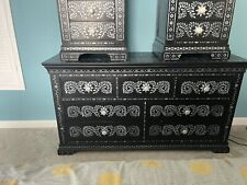 Bedroom Suite Chest Plus 2 Bedsides. Upcycled. Faux  Indian Bone Inlay Effect for sale  Shipping to South Africa