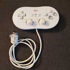 Controlador clásico blanco para Nintendo Wii RVL-005 FABRICANTE DE EQUIPOS ORIGINALES original oficial gamepad profesional segunda mano  Embacar hacia Argentina