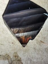 Rare Fire Obsidian Rough Slab • Knapping Knife Arrowhead Cabochon  for sale  Shipping to Canada