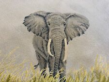 Elephant needlepoint pillow for sale  West Olive