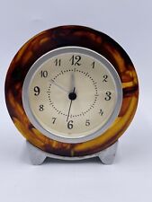 Relógio de mesa âmbar acrílico resina movimento quartzo funcionando comprar usado  Enviando para Brazil