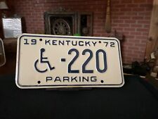 Placa de licença Kentucky para deficientes cadeira de rodas 220 1972 comprar usado  Enviando para Brazil