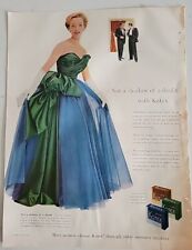 Kotex servilletas sanitarias 1953 rubia azul juego de noche anuncio vintage  segunda mano  Embacar hacia Argentina