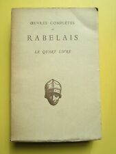 Rabelais quart livre d'occasion  Chalais