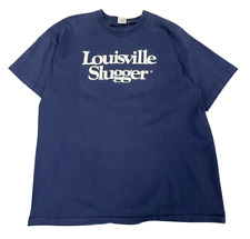 Camisa de béisbol vintage 9os Fruit of the Loom Louisville Slugger MLB azul marino para hombre XL segunda mano  Embacar hacia Argentina