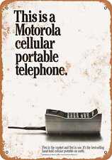 Placa de metal - 1985 tijolo para celular Motorola - Reprodução de aparência vintage comprar usado  Enviando para Brazil