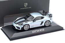 Używany, Porsche 718 Cayman GT4 RS 2022 azzuro thetys metaliczny 1:43 Minichamps na sprzedaż  Wysyłka do Poland