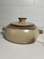 Vaso de feijão vintage Frankoma Pottery Plainsman/caçarola coberta ouro deserto 5V comprar usado  Enviando para Brazil