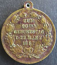 Medaille 1887 wilhelm gebraucht kaufen  Hattingen