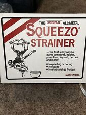 All Metal Squeezo Strainer Garden Way Model 09142 w 3 Screens Open Box for sale  Shipping to South Africa