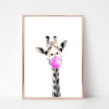Giraffe print picture for sale  WOLVERHAMPTON
