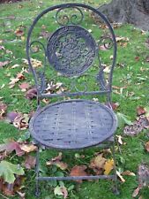 Silla plegable vintage jardín francés hierro tejido silla infantil segunda mano  Embacar hacia Argentina