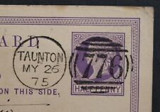 Usado, Carimbo postal duplex QV história postal Taunton 776 comprar usado  Enviando para Brazil