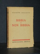 Giuseppe ricciotti bibbia usato  Verona