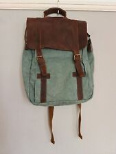 Leather cotton backpack for sale  OXFORD